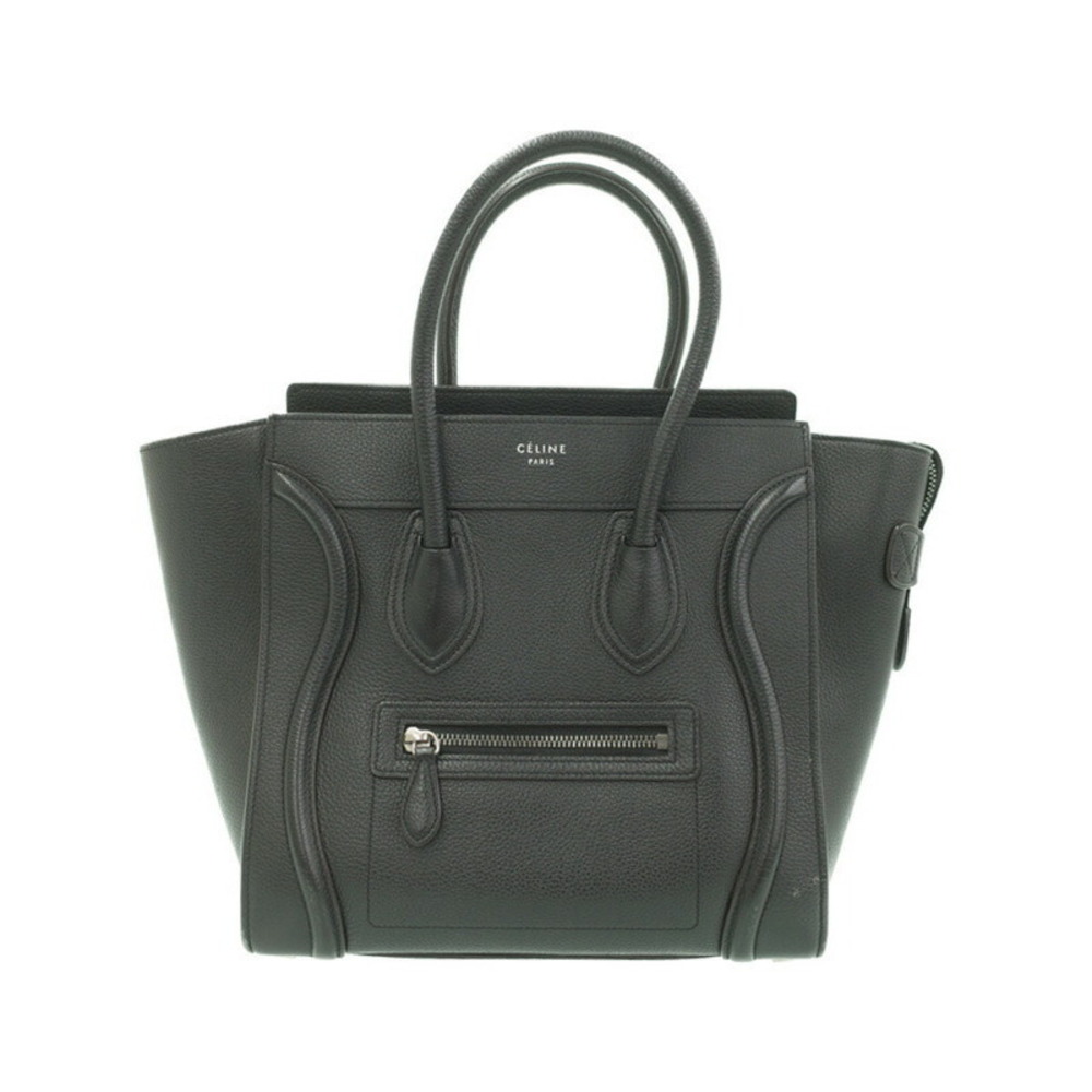 Celine Handbag Shopper Tote Calfskin Leather Shoulder - Picture 2 of 9